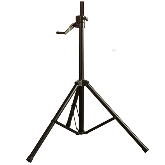 WOLTEC Tripod Stand for Stage Lights – A Black Colored Heavy Duty Adjustable Hand Crank Lift Best for DJ Stage Lighting, Retro Hexagonal, Moving Head, Par Lights, Spotlights